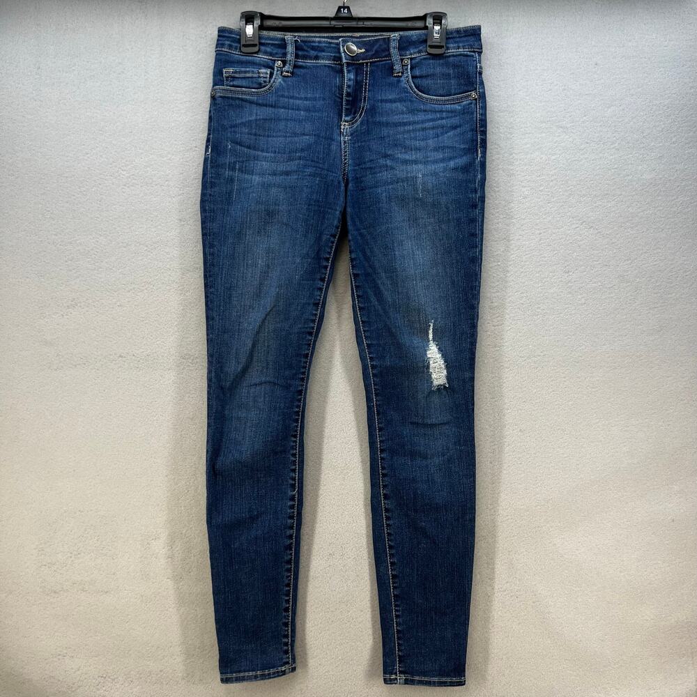 Kut From the Kloth Jeans Women's 4 Blue Toothpick Skinny Classic Casual Preppy